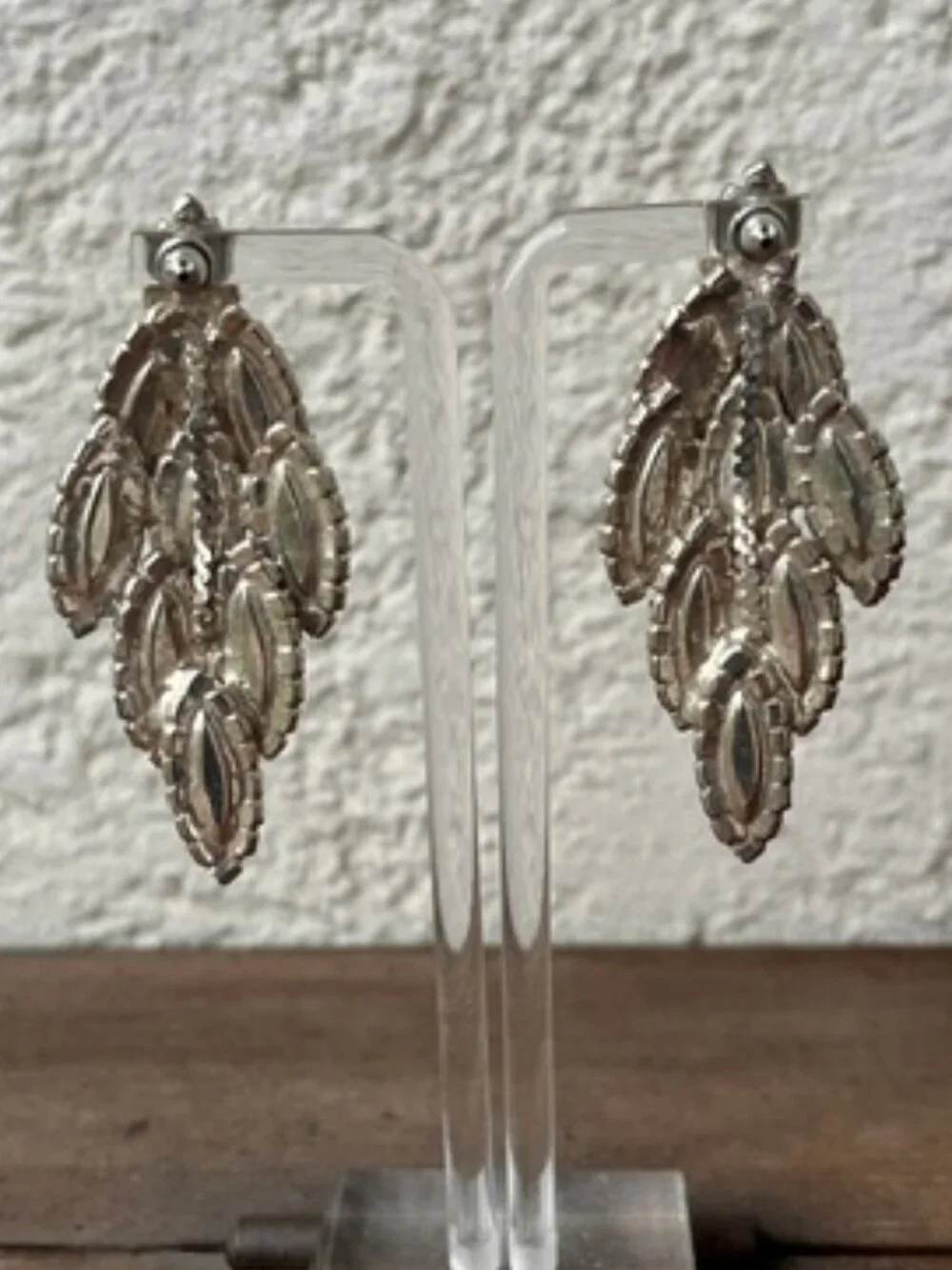 Cascading Marquise Crystal Earrings - Picture 4 of 5